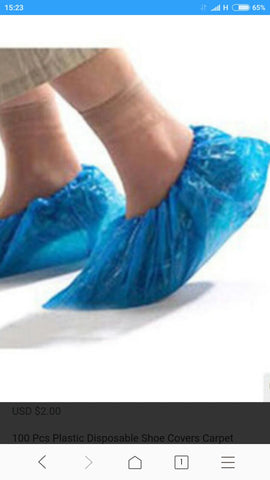 Plastic shoe covers